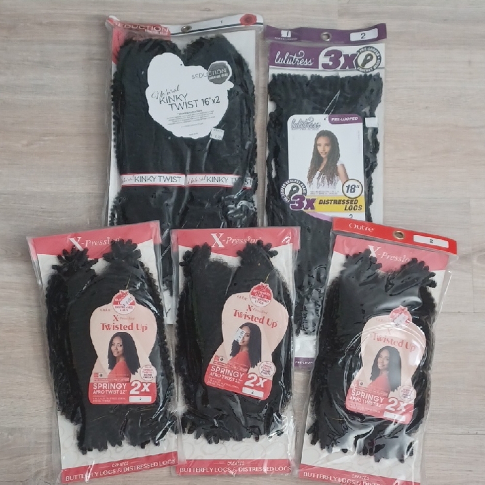NEW Hair Extensions BUNDLE - Twisted Up Springy Afro Hair. Black Hair Care.